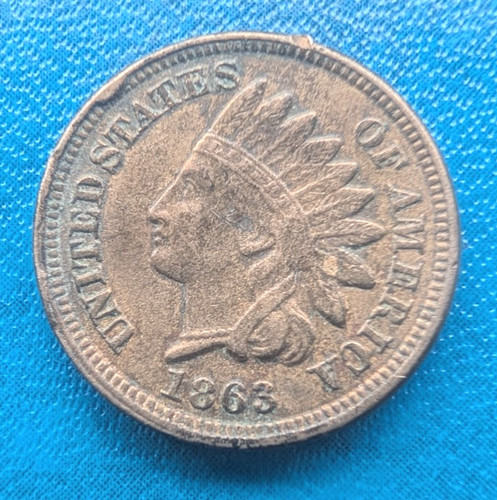 Moneta centesimo 1863 - da,