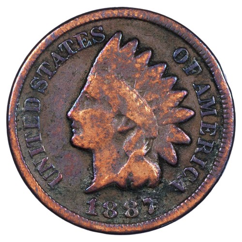 Usa centesimo 1887 testa - -, "testa