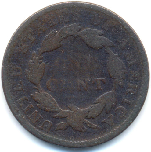 Usa centesimo 1836 - un, testa