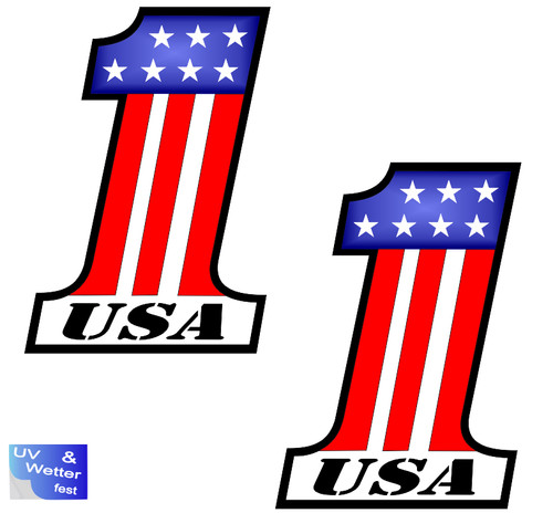 Pezzi adesivi usa one - 2,