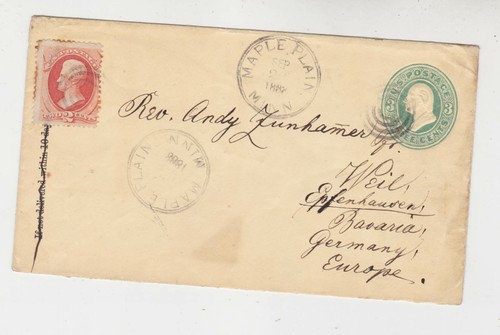 Usa 1886 busta timbrata - timbrata, +