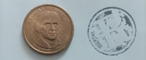 Usa 2007 one dollar thomas - usa,